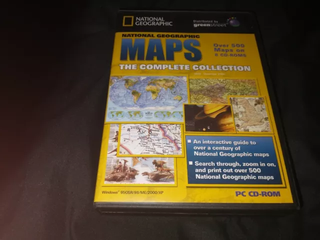 National Geographic Maps The Complete Collection PC CD-ROM, 8 Disc set