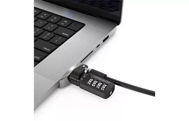 Maclocks/Compulocks ledge adapter for MacBook 16" and Combination Cable Lock 2