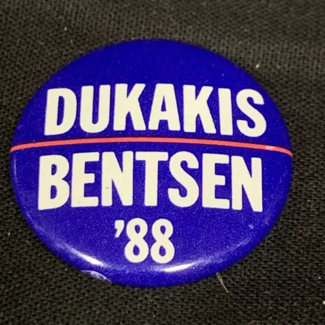 Michael Dukakis Lloyd Bentsen President Election Button Mini Pin Campaign KG