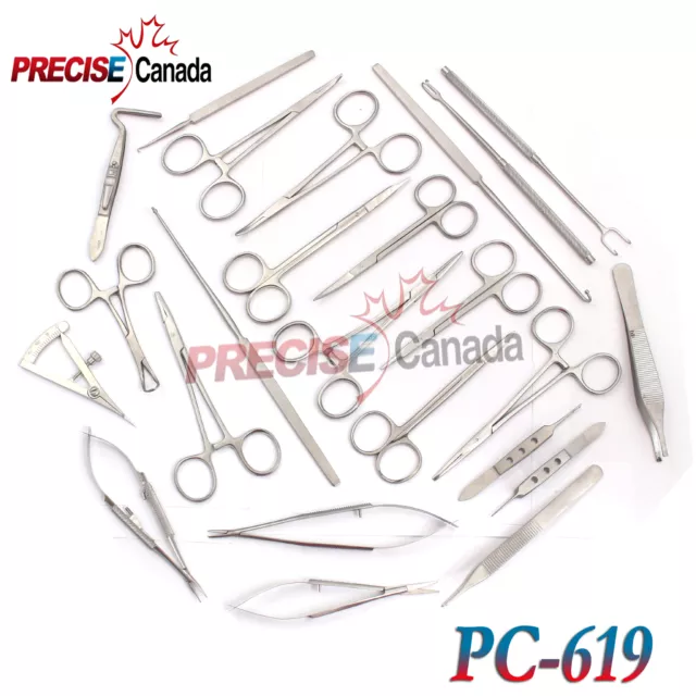 24 Pcs Blepharoplasty Surgical Instrument Set,Pc-619