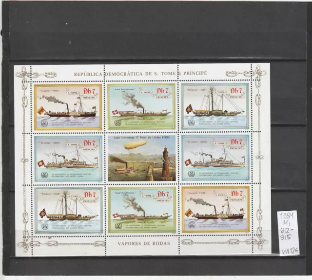 Sao Tome 1984 Mi.912-915 Schiffe MNH