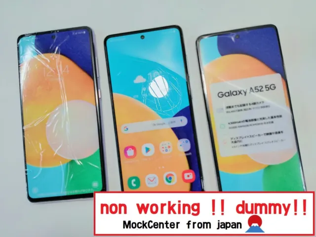 【dummy!】 Samsung Galaxy A52 （3color set）NTT-docomo non-working cellphone