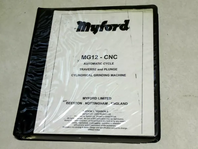 Mg12-Cnc Myford Auto Grinding Machine Operation Manual 7
