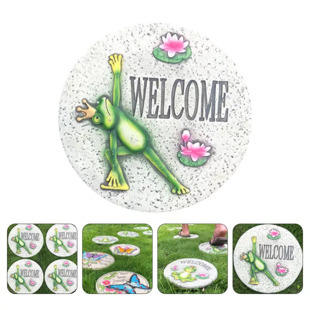 Decorative Stepping Stones for Your Lawn - Welcome Garden Stones