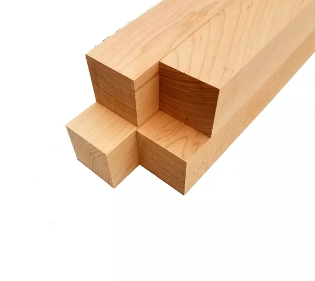 Maple Lumber Square Turning Blanks - 2" x 2" (4 Pcs)