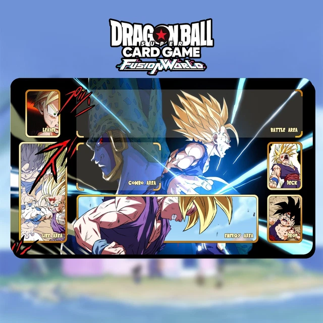 PLAYMAT GOHAN SSJ2 vs Cell Dragon Ball Super Fusion World Card Game 32.94 - PicClick UK PLAYMAT GOHAN SSJ2 vs Cell Dragon Ball Super Fusion World Card Game 32.94 - PicClick UK
