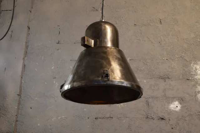 Big vintage pendant lamp | Industrial pendant lamp | Old factory lamp