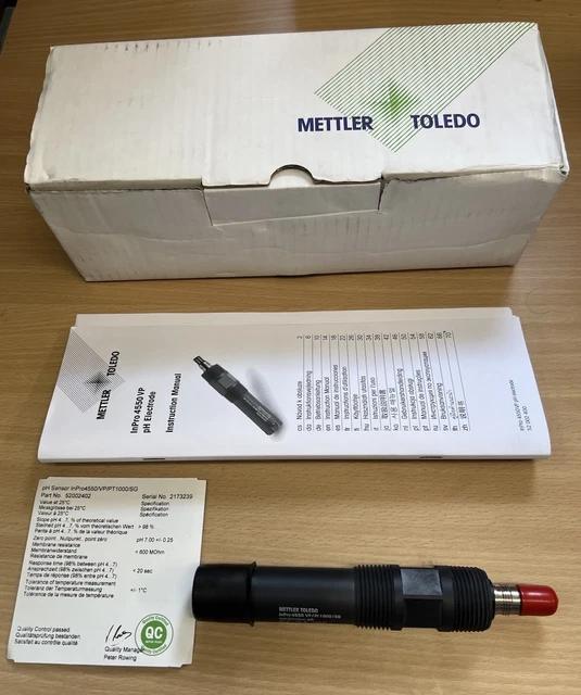 Mettle Sensor METTLER-TOLEDO PH-SENSOR INPRO4550/VP/PT1000/SG 52002402 £599.99 ...