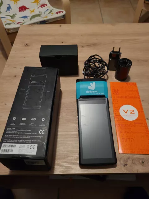 Terminal Mobile Intelligent Sunmi V2 data POS system T5930 Deliveroo Android new