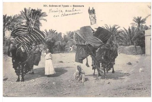 Collections & lots - A64 ALGERIE CPA SCENES ET TYPES - FONDOUK