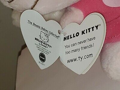 CUPID: BOW & ARROW Ty Beanie Baby ~ HELLO KITTY 6 Inch Valentine MWMT 