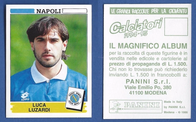 FIGURINA CALCIATORI PANINI 1994/95 SCUDETTO NAPOLI n 221 OTTIMO DA