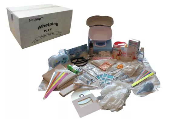 Définitif Kit Mise Bas Chien Whelping Boîte Chiot Nom Bandes + Numérique