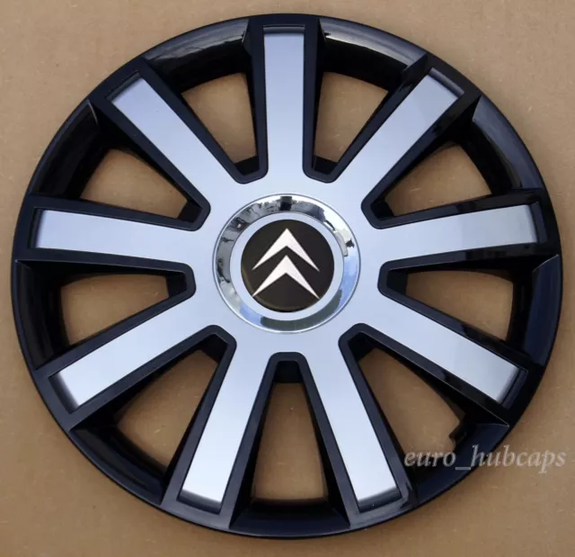4x15" wheel trims, Hub Caps, Covers to fit Citroen Berlingo (Quantity 4)