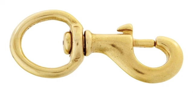 Campbell T7625124 Round Swivel Eye Bolt Snap, 1", Bronze