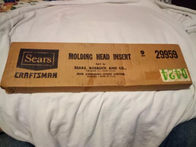 Vintage Craftsman Dado/Molding Head Insert for Table Saws Model #29959