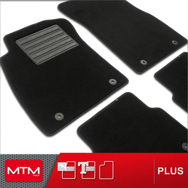 MTM Tappetini Auto Su Misura Per Toyota RAV4 I (XA10) 1994-2000 - Set 4 Pezzi In Moquette Nera Con Bordo Antiscivolo - Made In Italy