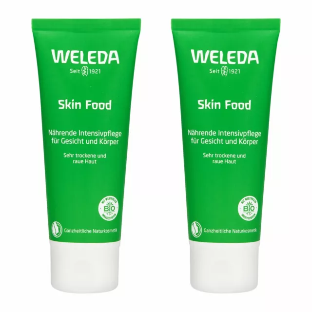 2PCS Weleda Skin Food (pour peau sèche et rugueuse) 2,5 oz, 75 ml