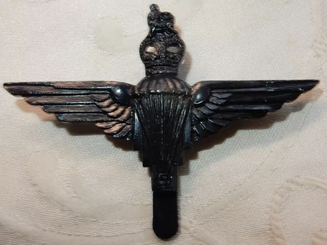 Post 1953 Parachute Regiment Cap Badge British Military Blackened N Ireland