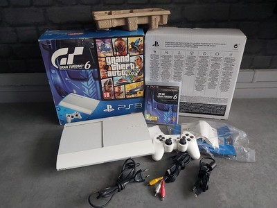 Console Sony PlayStation 3 PS3 UltraSlim blanche 500Go + 1 Manette - CECH-4204C