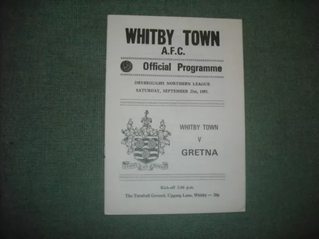 Whitby Town  V  Gretna  (Nl)  21-9-85