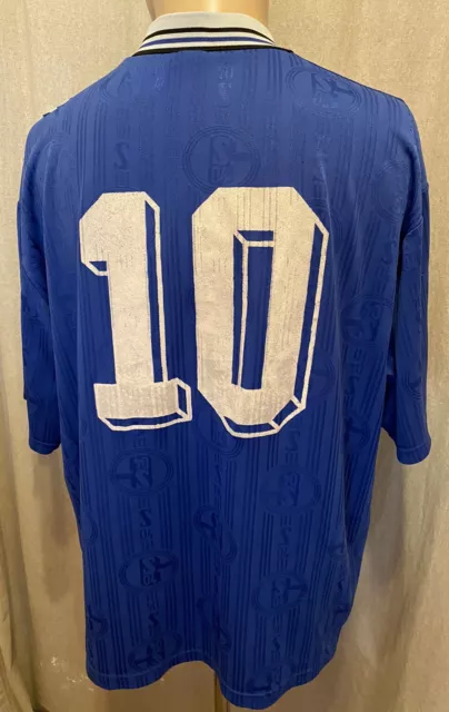 FC Schalke 04 Original Adidas Heim Trikot 1997/98 "VELTINS" + Nr.10 Gr.M- L