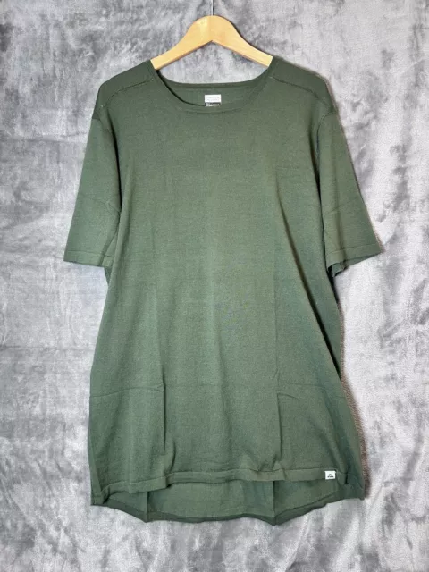 Danish Endurance Green Merino Top Size XXXL Short Sleeve T Shirt Merino Wool