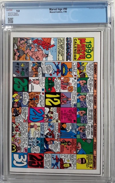🕸MARVEL AGE #90 CGC 9.8*1990*TODD McFARLANE*SPIDER-MAN #1 PREVIEW❄WHITE PAGES🕷 3