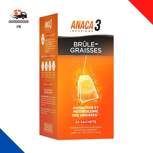 ANACA 3 Infusion Brûle-Graisses Triple Action pour l'Amincissement - 24 Sachets