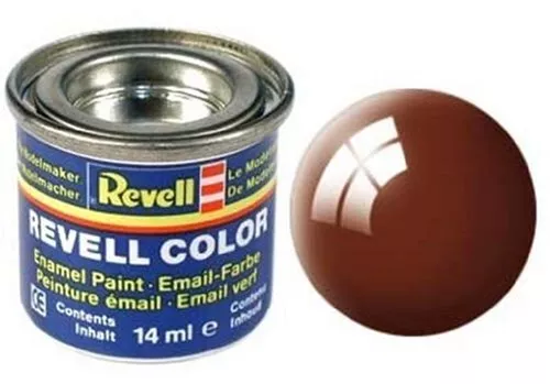 Revell 32180 Emaille-Farbe Lehm-Braun (glaenzend) 80 Dose 14ml