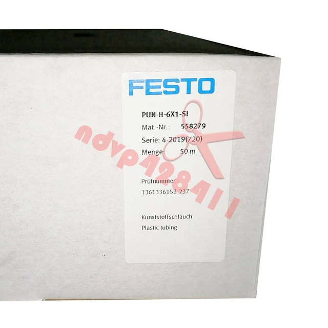 50 metri NUOVO Festo PUN-H-6X1-SI 558279 Tubi pneumatici
