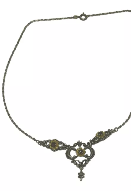 silber collier 835, Antik, Vintage, Halskette, Trachtenschmuck 2
