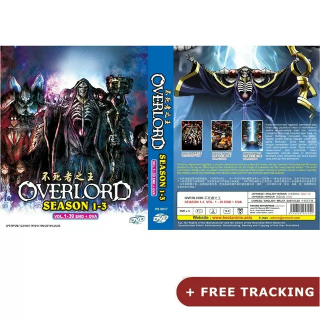 Overlord Anime Series Season 1-3 Dual Audio English/Japanese with English  Subs