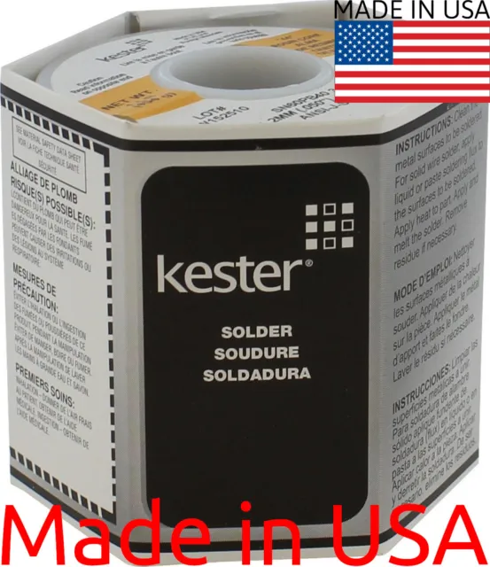 Solder Wire KESTER Genuine 60/40, 63/37 Silver 3.3% Soldering Flux 3-5-7-10 FEET