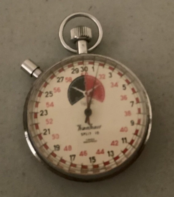 VINTAGE HANHART SPLIT 10 7 Jewel Stopwatch (working) Swim,Track