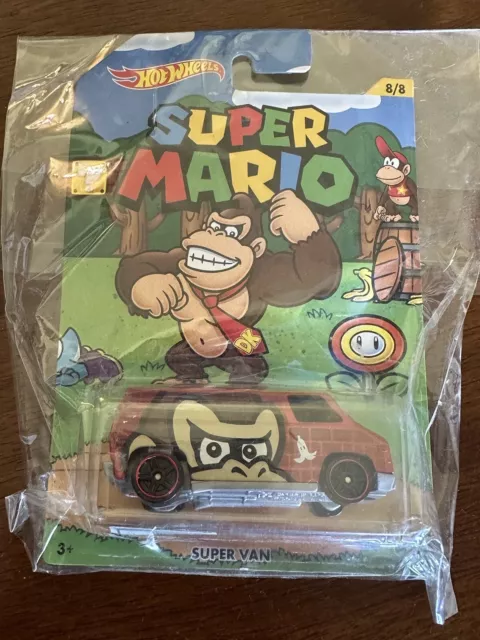 Hot Wheels Super Mario Donkey Kong Super Van 8/8 - Hard To Find