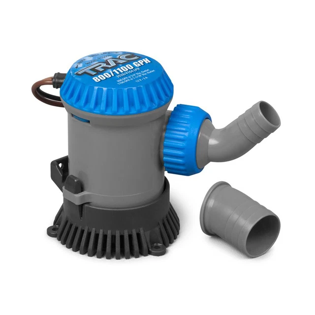 Trac Outdoors 69301 Bilge Pump 800/100Gph 3/4" And 1-1/8" Outlets