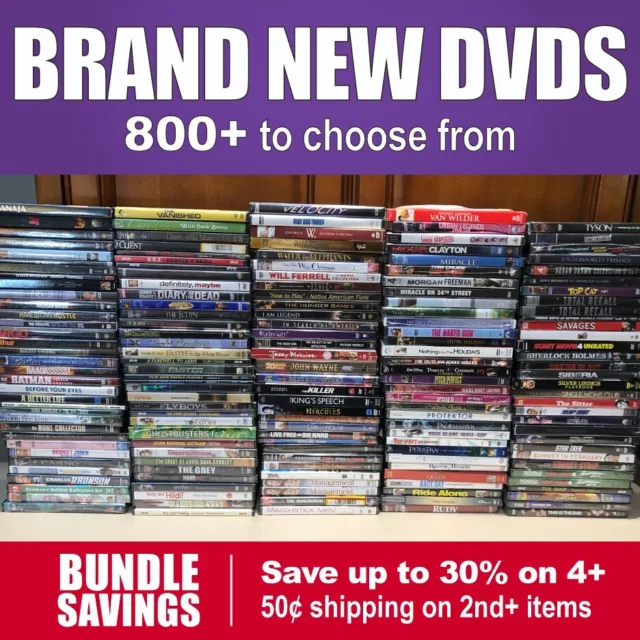 BRAND NEW DVDs (Listing I thru P) **SAVE BIG ON BUNDLE & SHIPPING DISCOUNTS**
