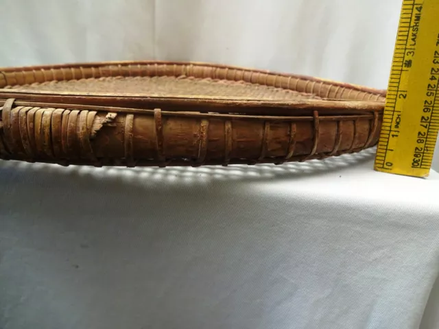 Antique Burmese Cane Sieve Farmhouse Kitchen Utensil Grain Sifter Collectibles " 8