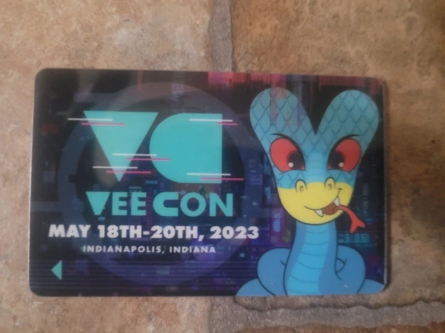 Veecon Room key 2023 Indianapolis, Indiana 