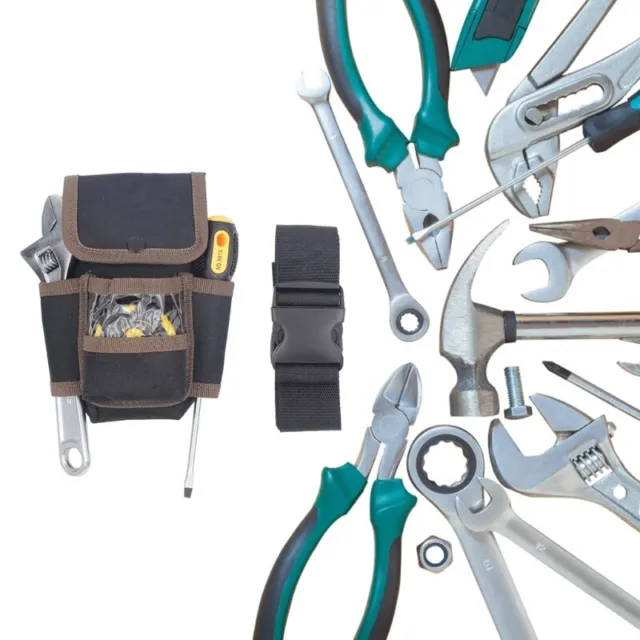 Borsa da cintura multifunzionale cintura per strumenti di pulizia portatile cintura con tasche regolabili