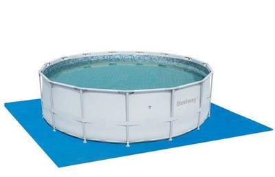 Bestway TAPPETO BASE SOTTO PISCINA 5X5 TELO IN PVC TAPPETINO FONDO FUORITERRA BEST WAY 