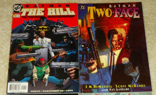 Lot of 2 DC Comics Batman Graphic Novels- The Hill & Two-Face- J.M. DeMatteis +!