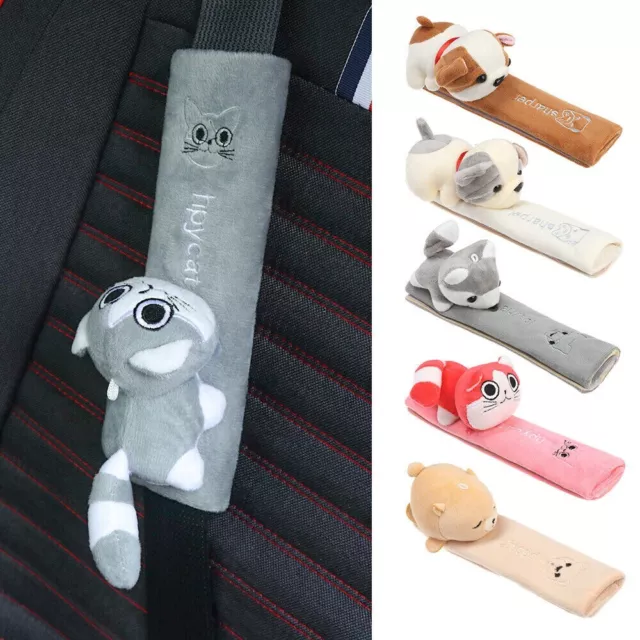 Soft Cute Animal Car Safety Seat Belt Shoulder Pads Cover Cushion Harness Pad