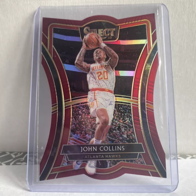 2019-20 Select John Collins Premier Level Maroon Die-Cut Prizm #170/175 Hawks