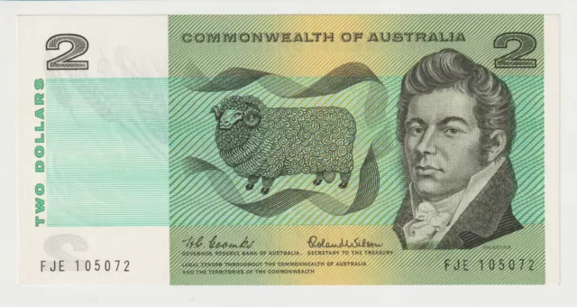 1966 Comm. of Australia $2 Dollars Banknote - R81 - Coombs/Wilson - XF - #31678