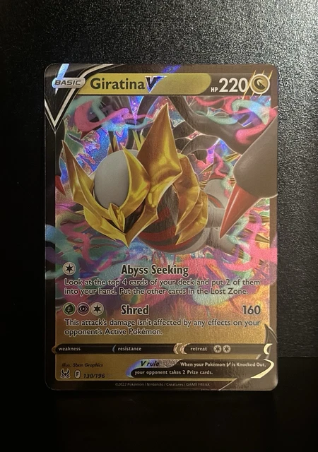 GIRATINA V 130/196 Lost Origin ultra seltene Holo Pokémon Karte EUR 7 ...