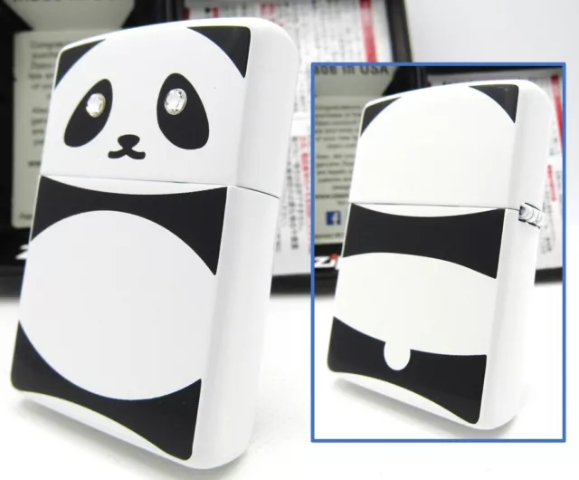 Panda Swarovski Eye Animal Series Double Sides ZIPPO 2016 MIB Rare