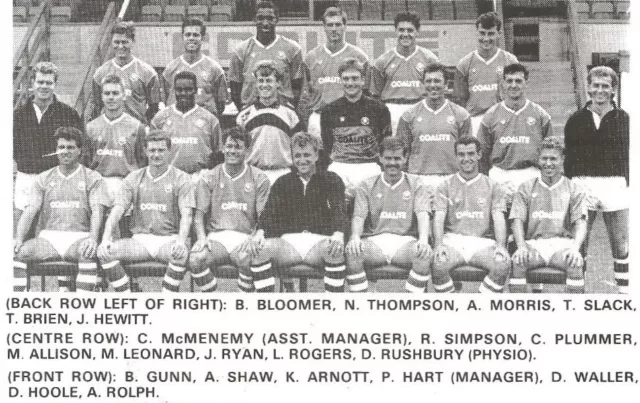 Chesterfield Football Team Photo 1989-90 Season