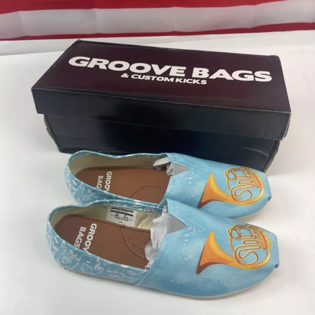 GROOVE BAGS SHOES Size 10 Custom Kicks Autism Awareness Casual Flats  Loafers £ - PicClick UK